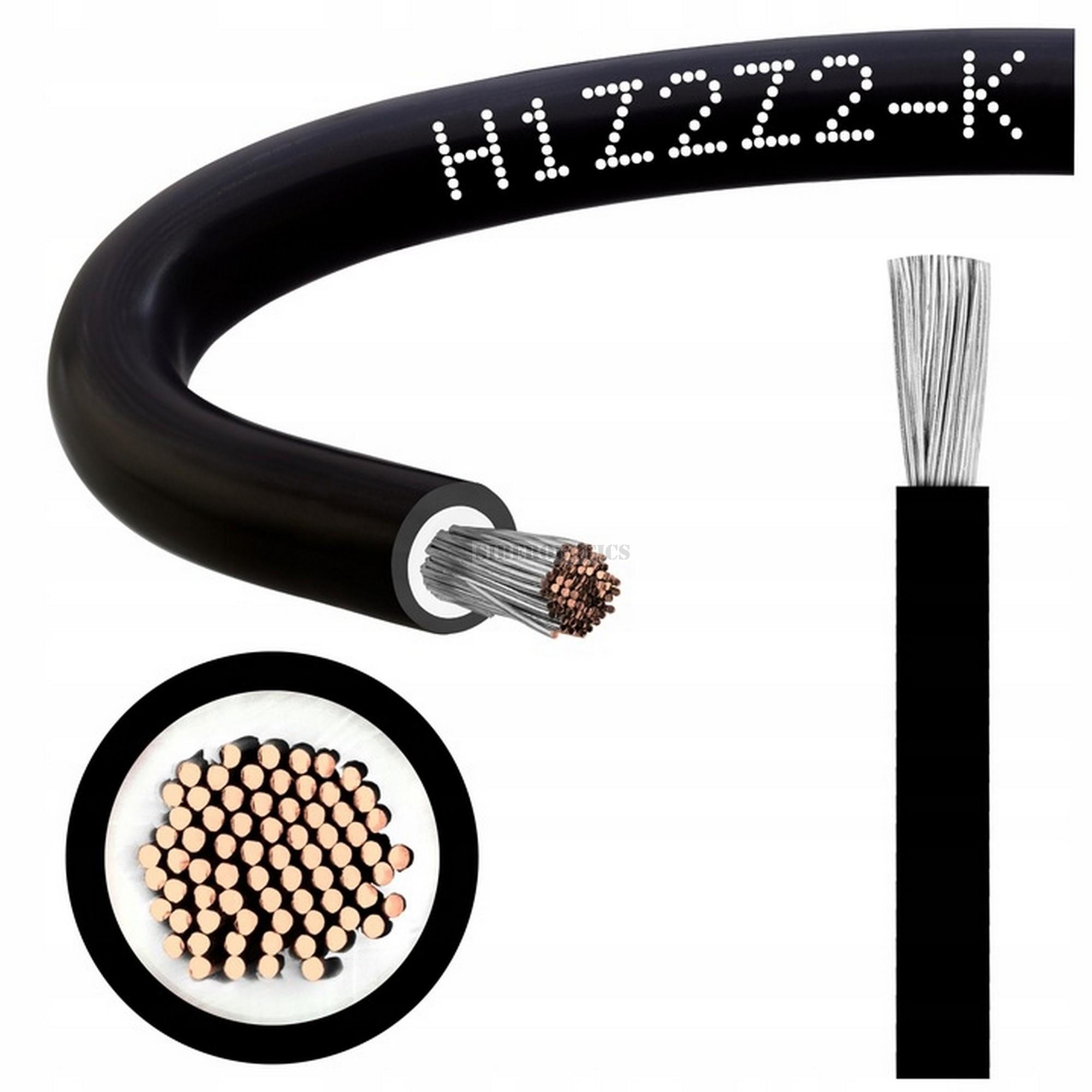 Solární kabel SolarPlus H1Z2Z2-K 1x16mm² 1KV Černý