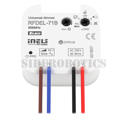 RFDEL-71B/230V Univerzální stmívač, 1-kanálový