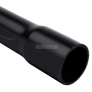 Tuhá černá UV hrdlovaná elektroinstalační trubka pr. 16 mm - 3m