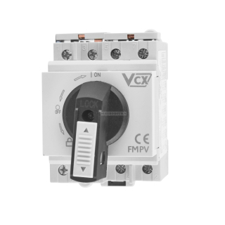 VCX DC Odpínač PV 4P 32A 1200V na DIN lištu